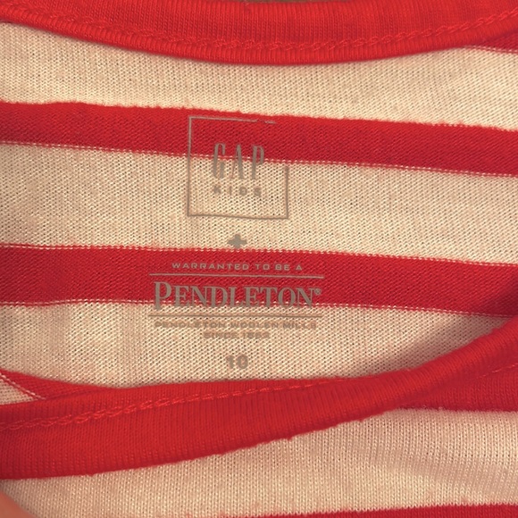 GAP + Pendleton Striped Red & White Stag And Plaid Pajamas - Picture 5 of 6